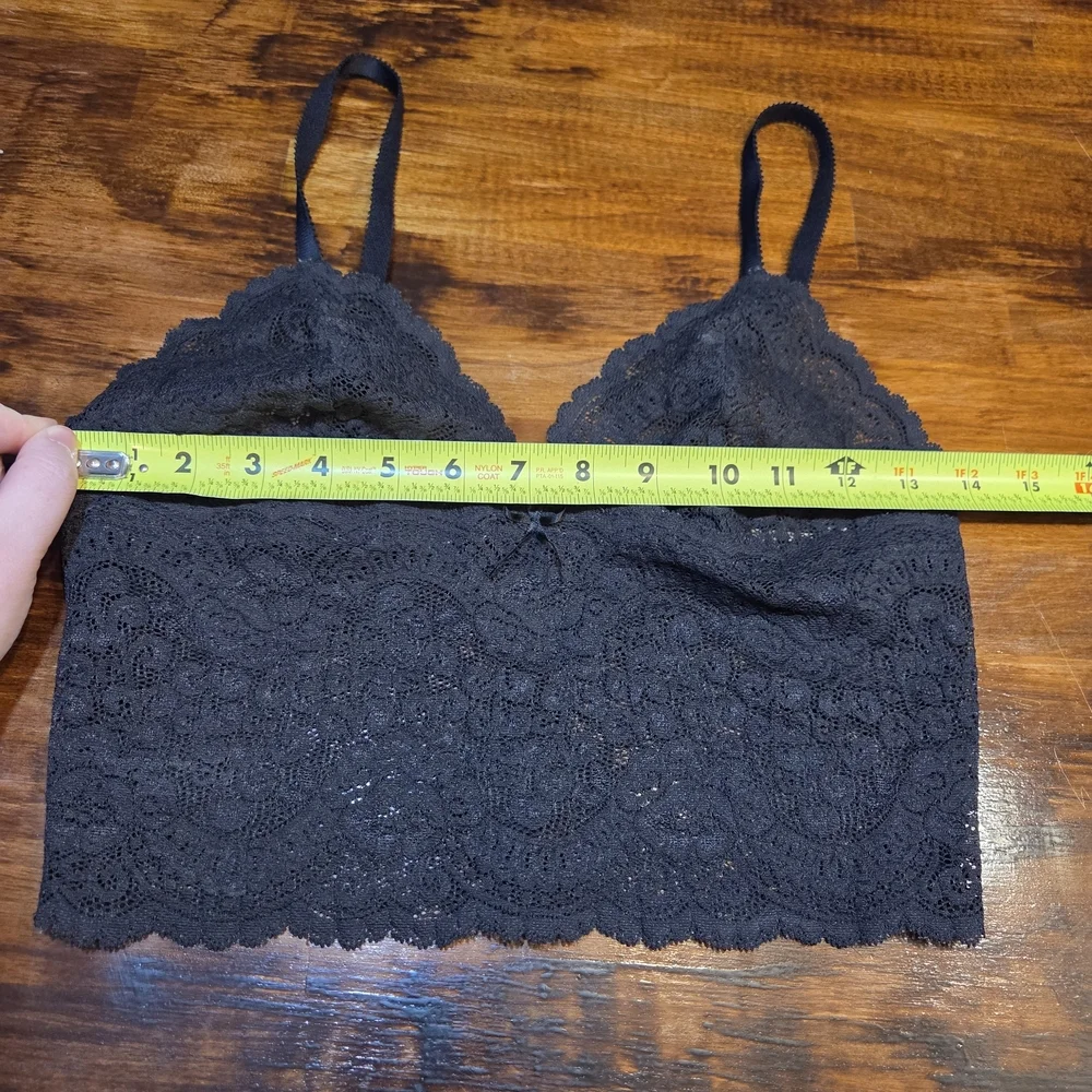 Vintage Lace Cami Top Black with Adjustable Straps Women's